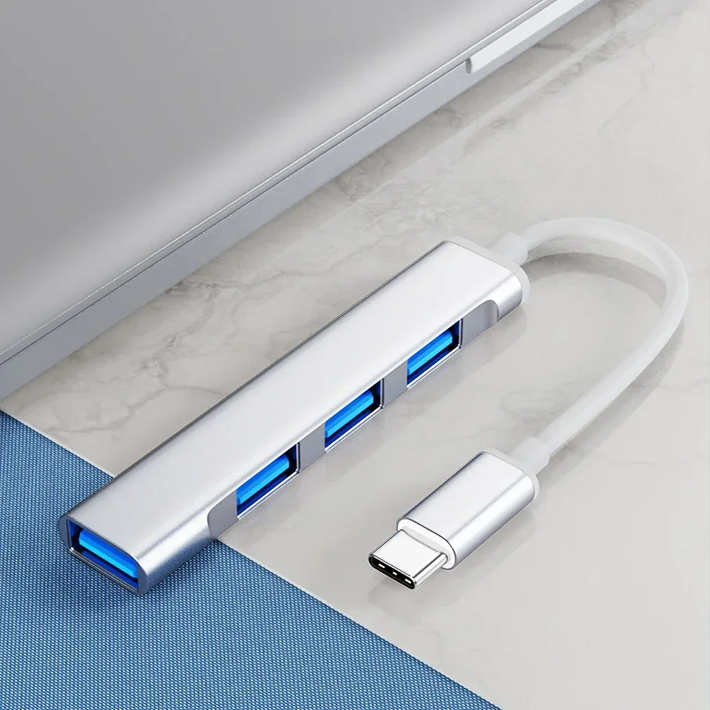 4 In 1 Car USB HUB Charger Power Cable Type C Car Accessories For Citroen Opel Changan Chrysler Daihatsu DS DS3 Chery Dodge
