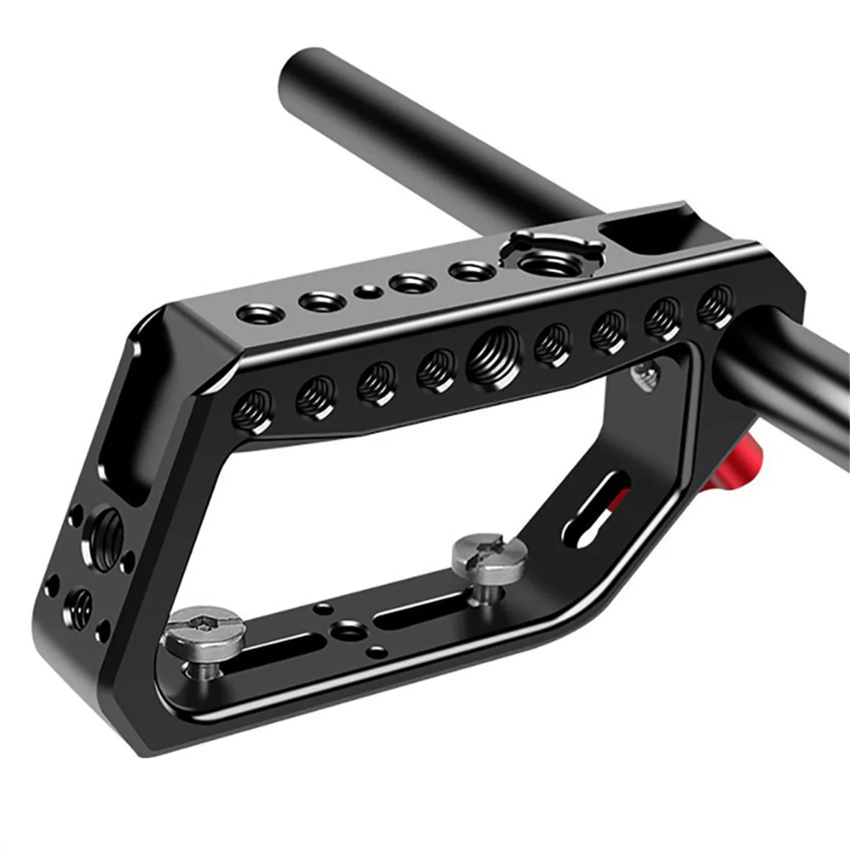 Camera Top Handle Grip with Cold Shoe Mount 1/4 3/8 ARRI Cheese Holes for 15mm Rail Rod Clamp DSLR Camera Accessories&WMAN