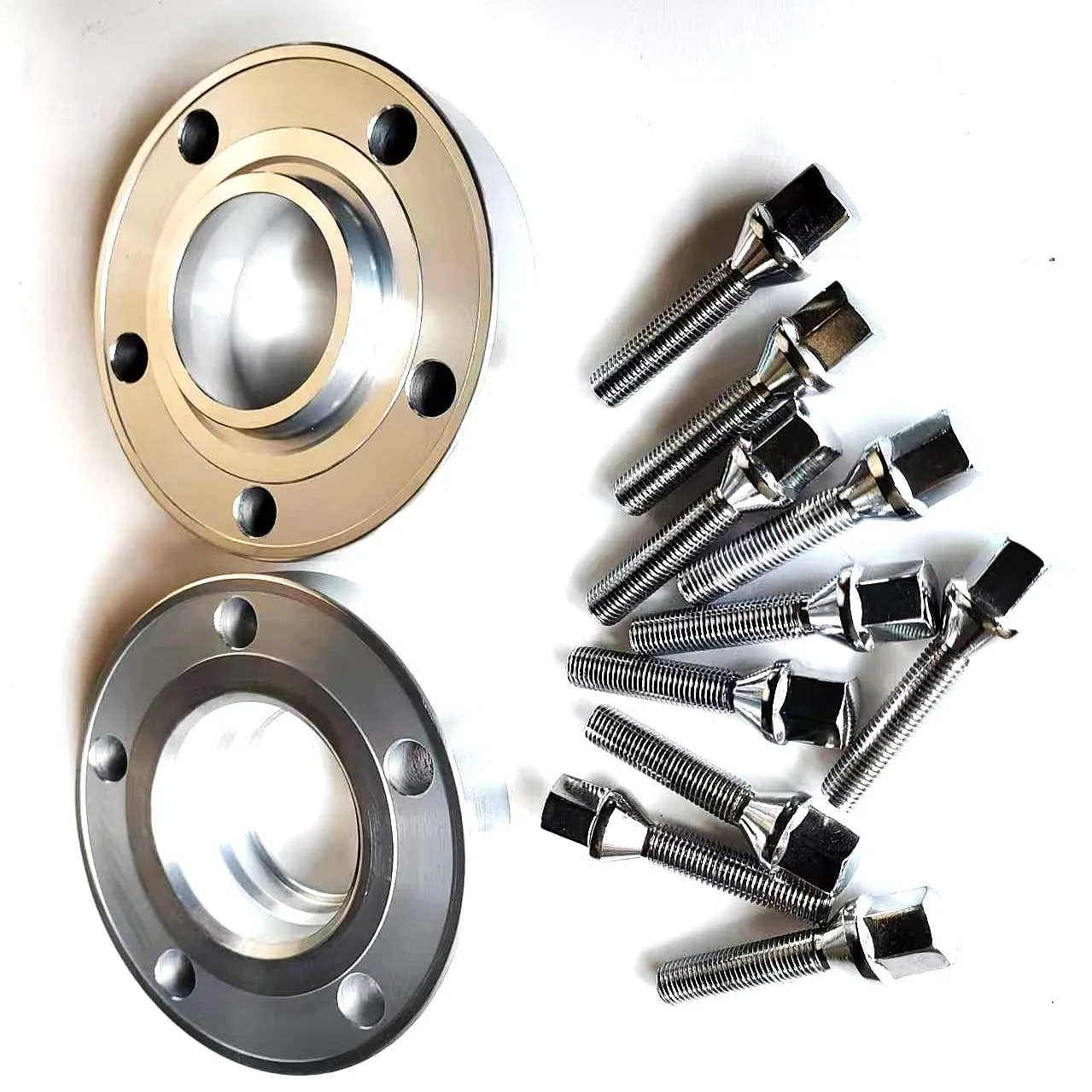 Auto Sale 2pcs Car Wheel Spacer Hub Centric 5x4.5 5x120 72.6 Centric Wheel Spacers For E91phase 1|10pcs 12x1.5 Cone Bolts