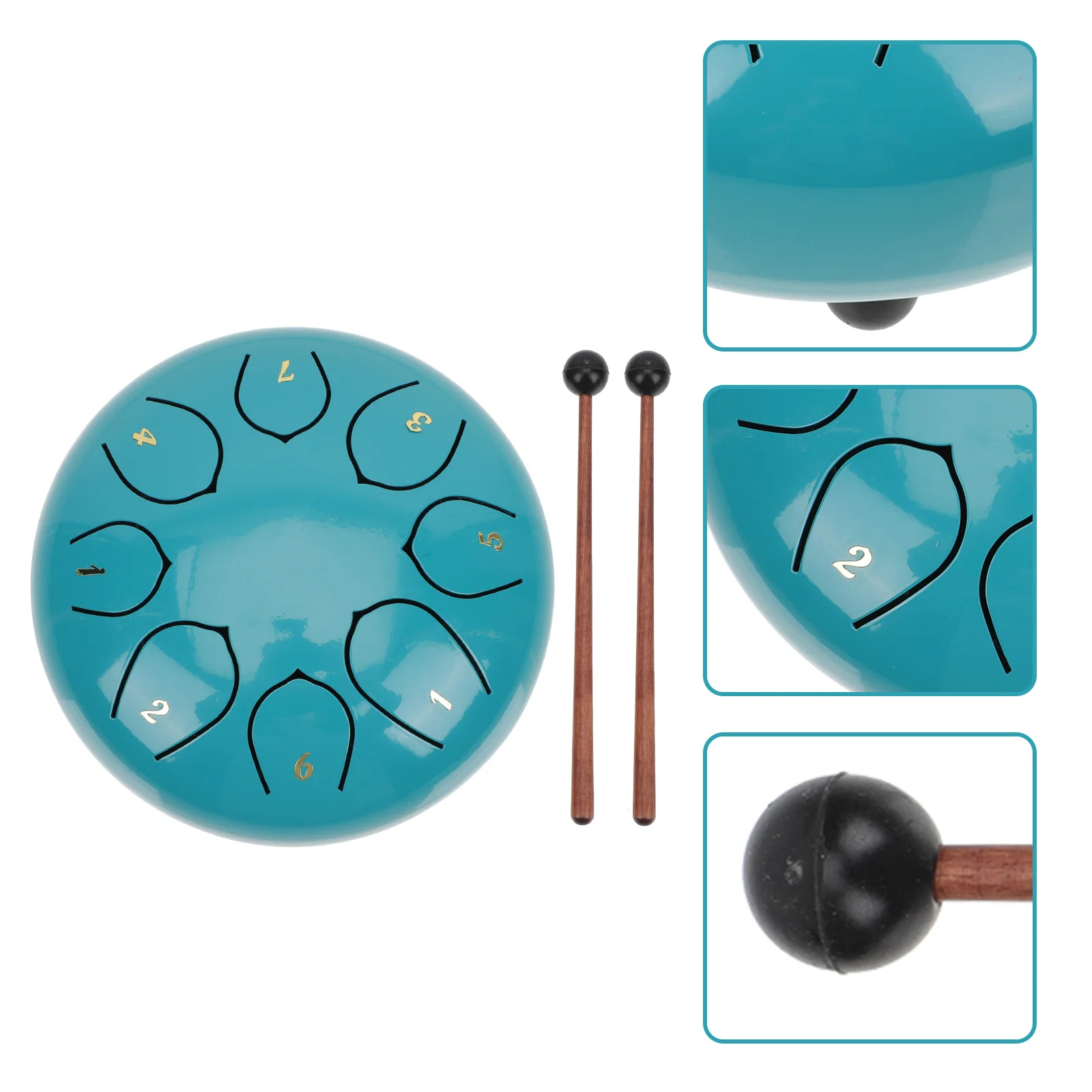 

1Set Steel Tongue Drum Ethereal Drum Musical Instrument Creative Percussion Stress Relief Learning Instrument Gift Choice