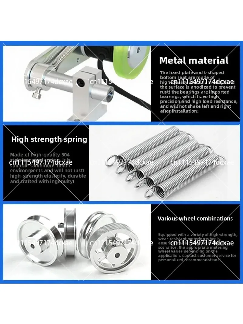 Precision Meter Spring Bracket, Encoder Fixed Mount, Roller, High Accuracy Accessory for Industrial Instruments