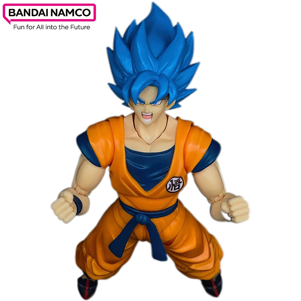 

Bandai Dragonball S.H.Figure Super Saiyan Blue Son Goku Action Figurine Collectible PVC Model Desk Decorate Kids Toys Birth Gift