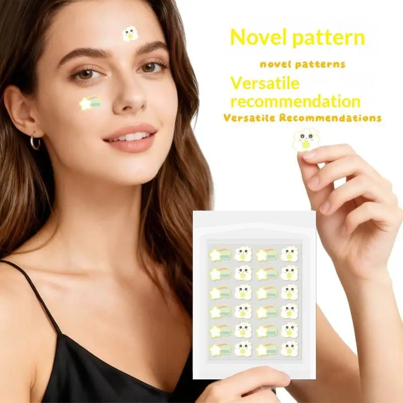 20pcs Removal Pimple Patch Skin Care  Treatment Sticker Cute Cloud Shaped  Treatment Sticker Invisible  Cover view 3