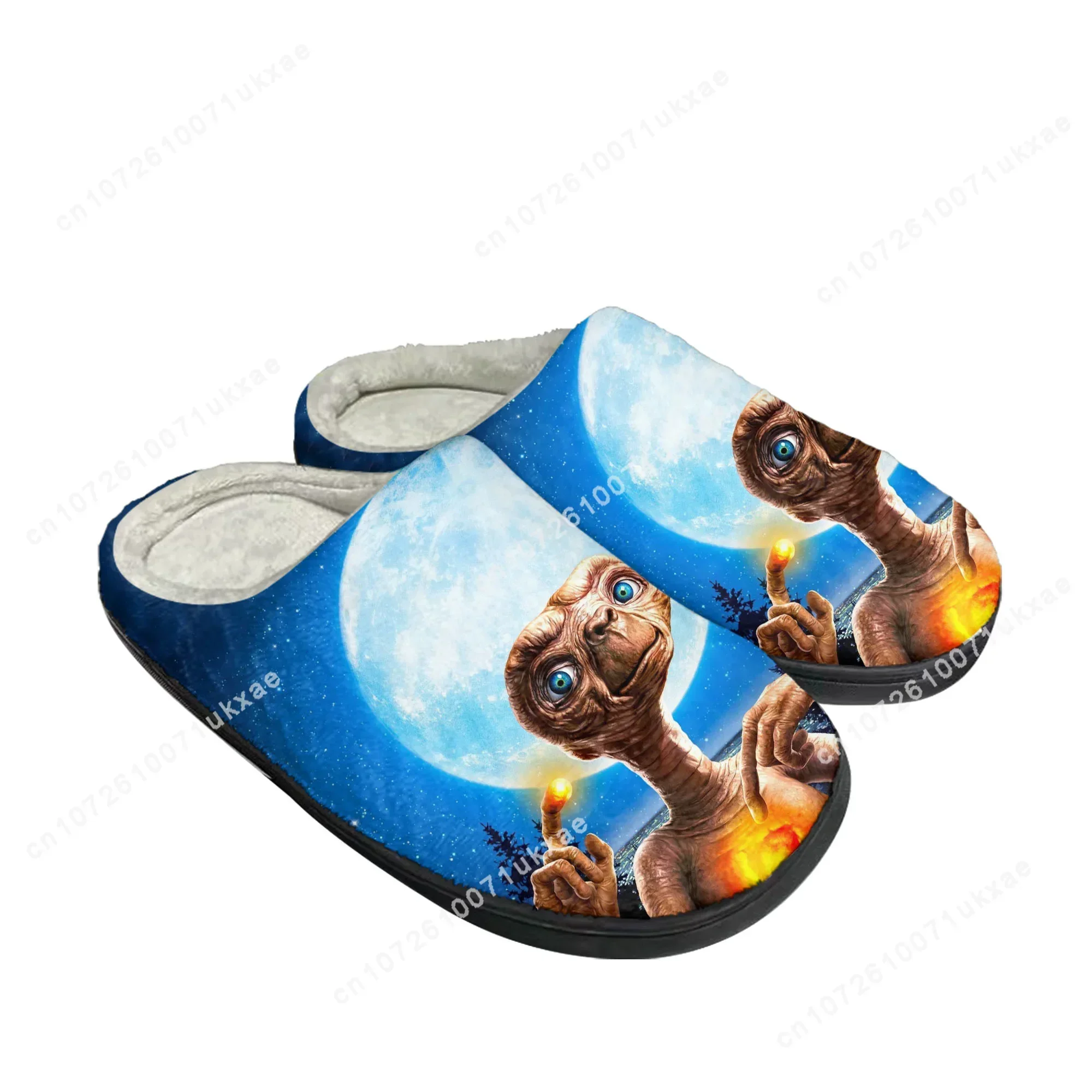 E.T. the Extra-Terrestrial Movie Home Cotton Slippers Mens Womens Plush Bedroom Casual Keep Warm Shoes Indoor Customized Shoe