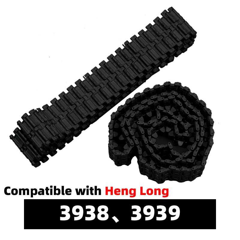 Heng Long 3938 3939 Pista de metal compatible con el tanque Heng Long 1/16 ruso T72 T90 viene con 4 eslabones de riel de metal como adicional
