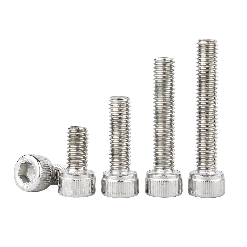 Metric M5 Internal Hex Drive Cylindrical Head Fasteners 304 Corrosion Resistant Socket Head Machine Screws Length Range 6-200mm