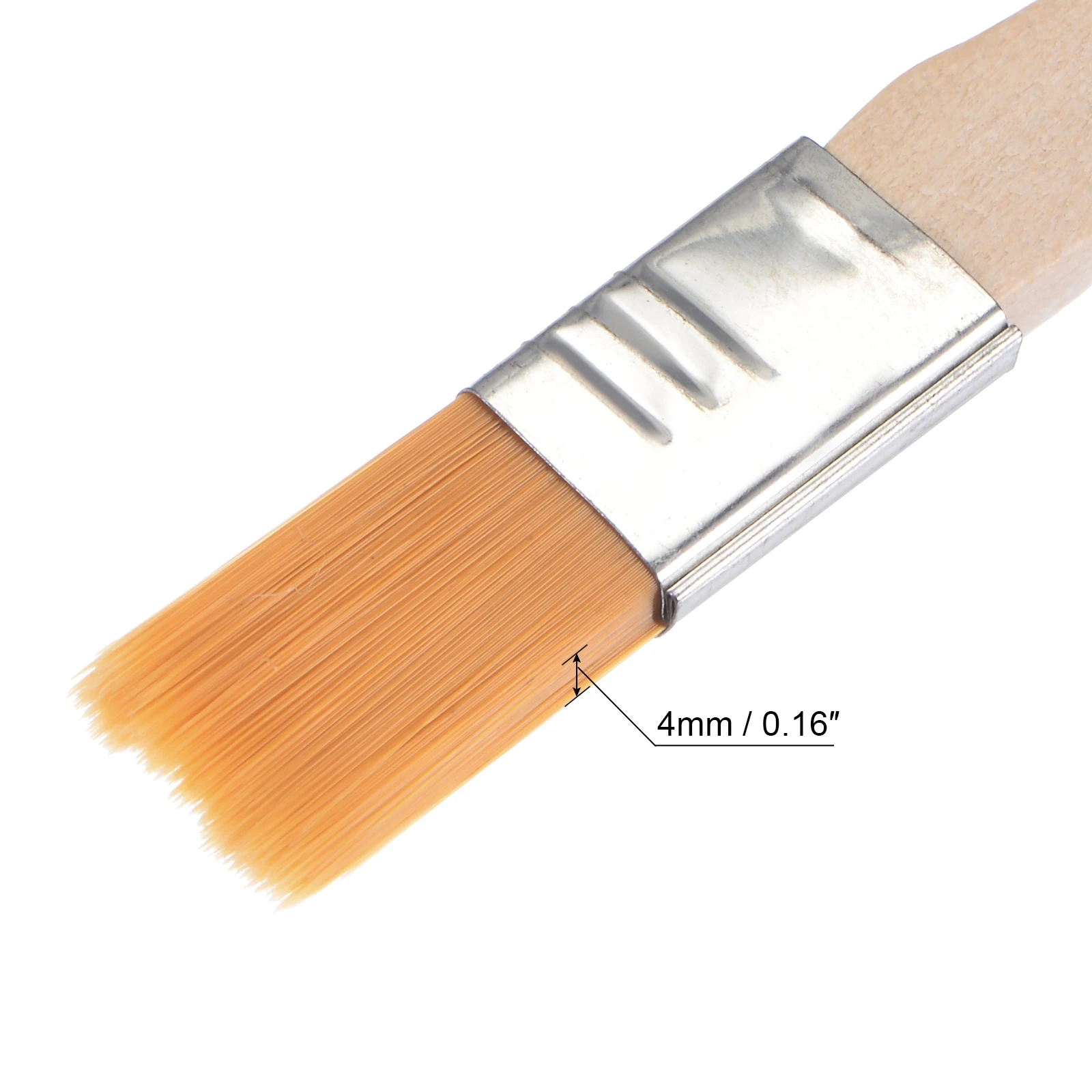 Uxcell – pinceau en Nylon souple avec manche en bois pour mur, armoires, clôtures, jaune, 5 ", largeur 0.5", 12 pièces