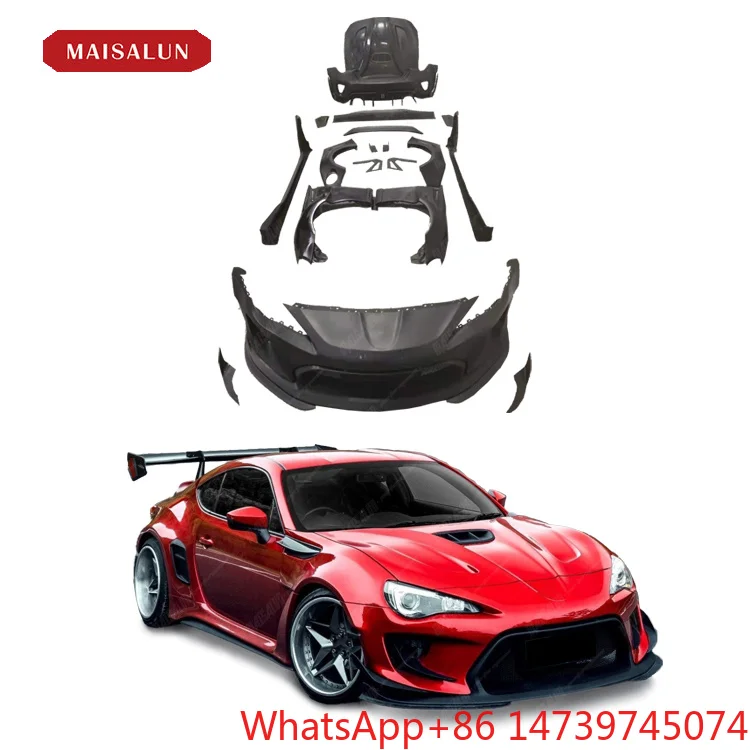 Robot‑Style FRP Body Kit Front Bumper Spoiler Hood Exterior Modification AccessoriesCar Partsold‑to‑new Upgrade