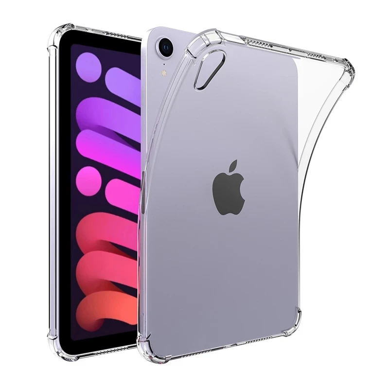 Transparent Silicone Case for iPad Mini 6 2021 Cover Shockproof Ultra Thin Clear Case for Apple 2021 Mini 6 8.3 A2568 Funda Case