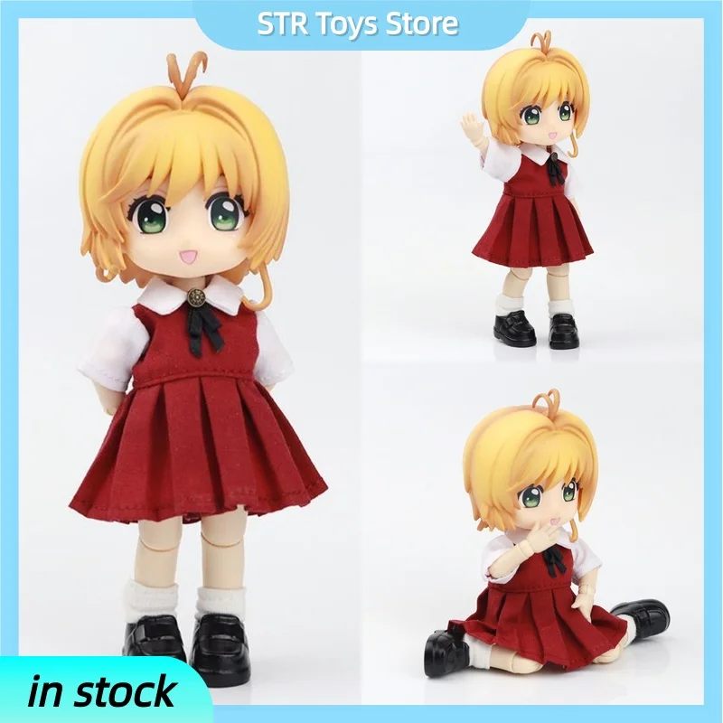 

Cardcaptor Sakura Аниме Фигурка Ob11 10 см 1/12 Joint Doll Kinomoto Sakura Фигурка Коллекция Модель Игрушка Рождественский Подарок