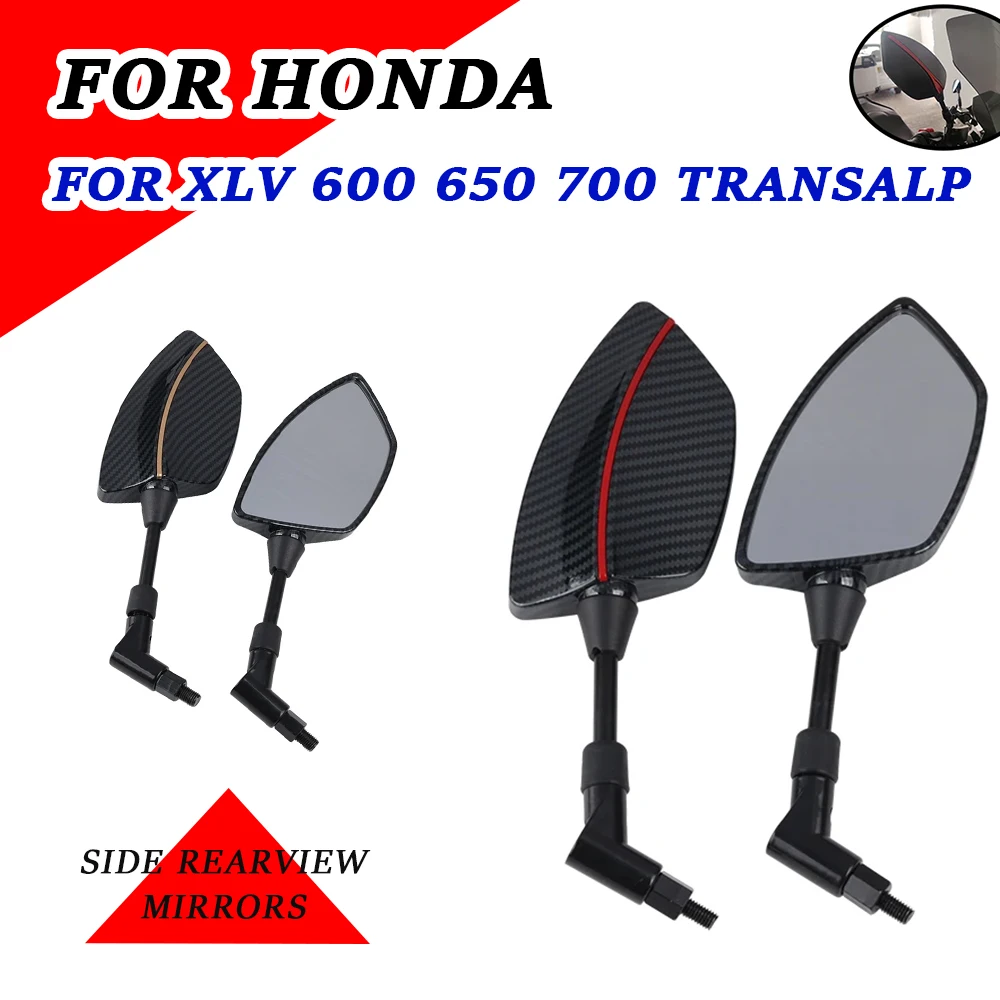 

Motorcycle Accessories Side Rear View Mirror Rearview Mirrors For Honda XL600V XL650V XL700V XLV 600 650 700 TRANSALP XL 700 V