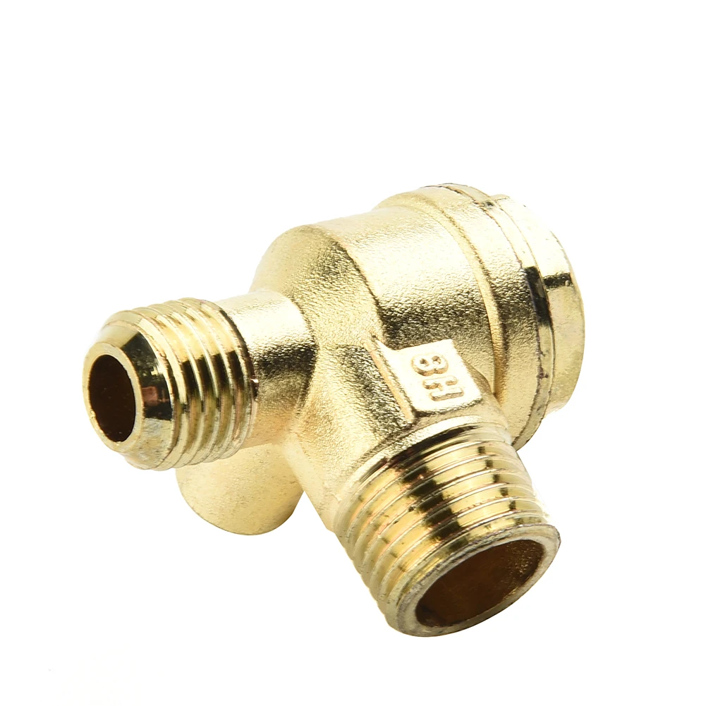 Tool Check Valve Piston Pump 7mm Zinc Alloy 14mm 1pcs 3 Port Check Valve Gold Male Thread Connector Tool 2022 New