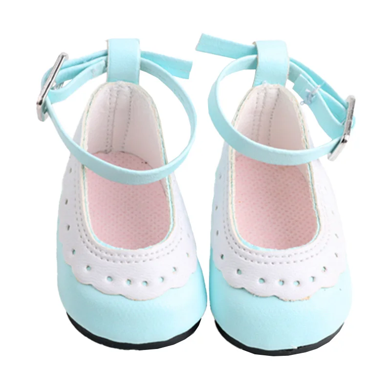 7cm Doll Shoes Kitty Canvas Leather Shoes Sneakers Fit 18 Inch American Doll&43cm Baby New Born Doll Clothes Girl`s Accessories