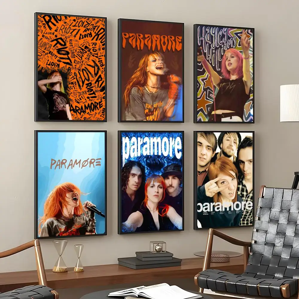Band P-Paramore Painting Calligraphy HD Art Wall Room Decor Home Waterproof Home Living Bar Decorative Paintings