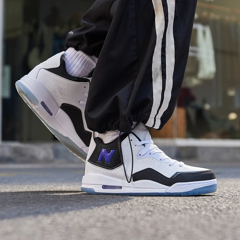 

Cross-border Basketball Shoes Men's Wear-resistant Anti-slip High-top Couple Style Casual Sneakers Youth Sports Shoes Trendy