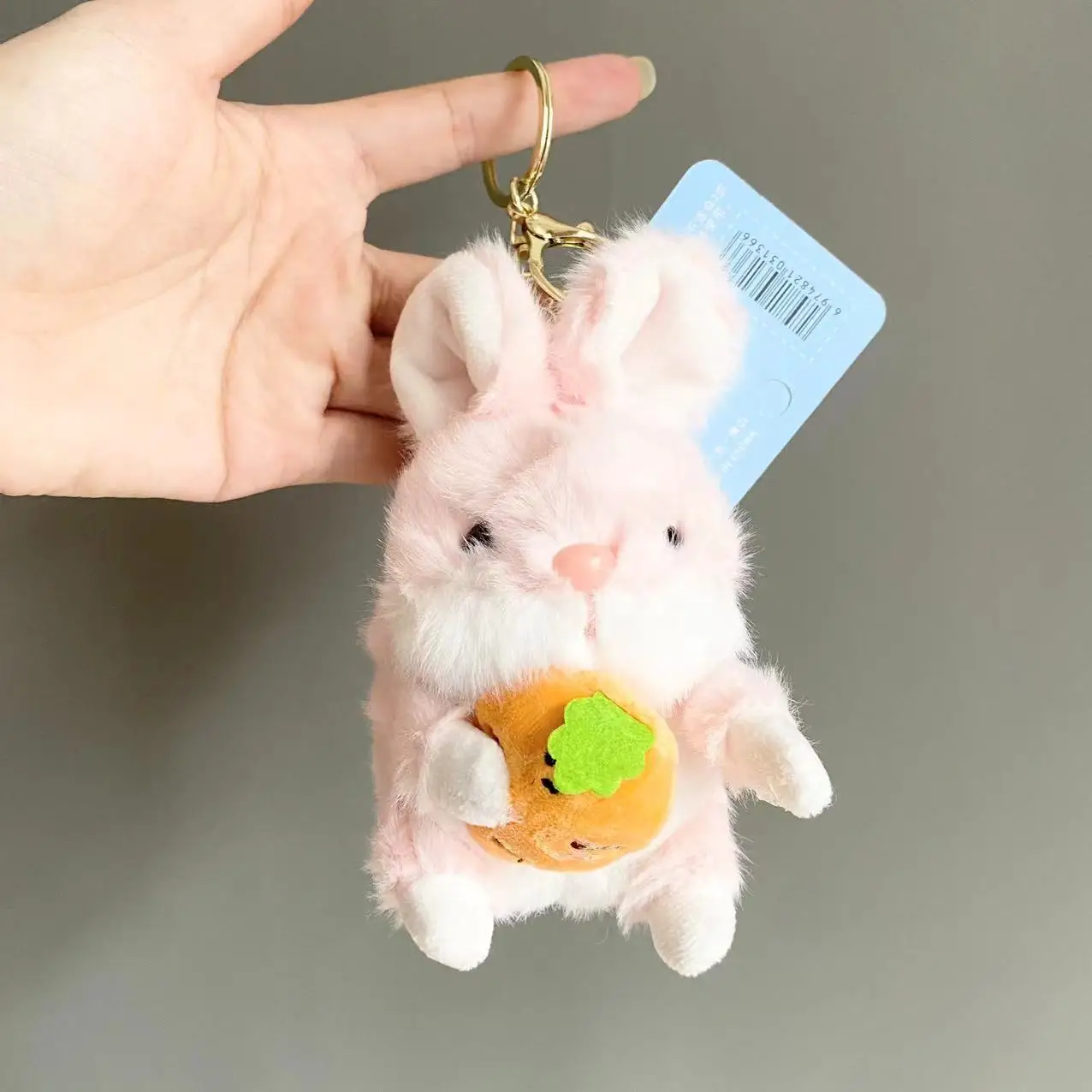 Cute Pet Family Cat Lala Rabbit Husky Plush Doll Keychain Cloth Doll Pendant