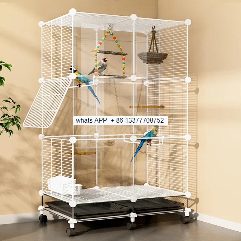 

Breeding Canari Bird Cages Outdoor Large Budgie Parrot Stand Bird Cages Feeder Pigeon Cage Pour Oiseaux Pet Products YY50BC