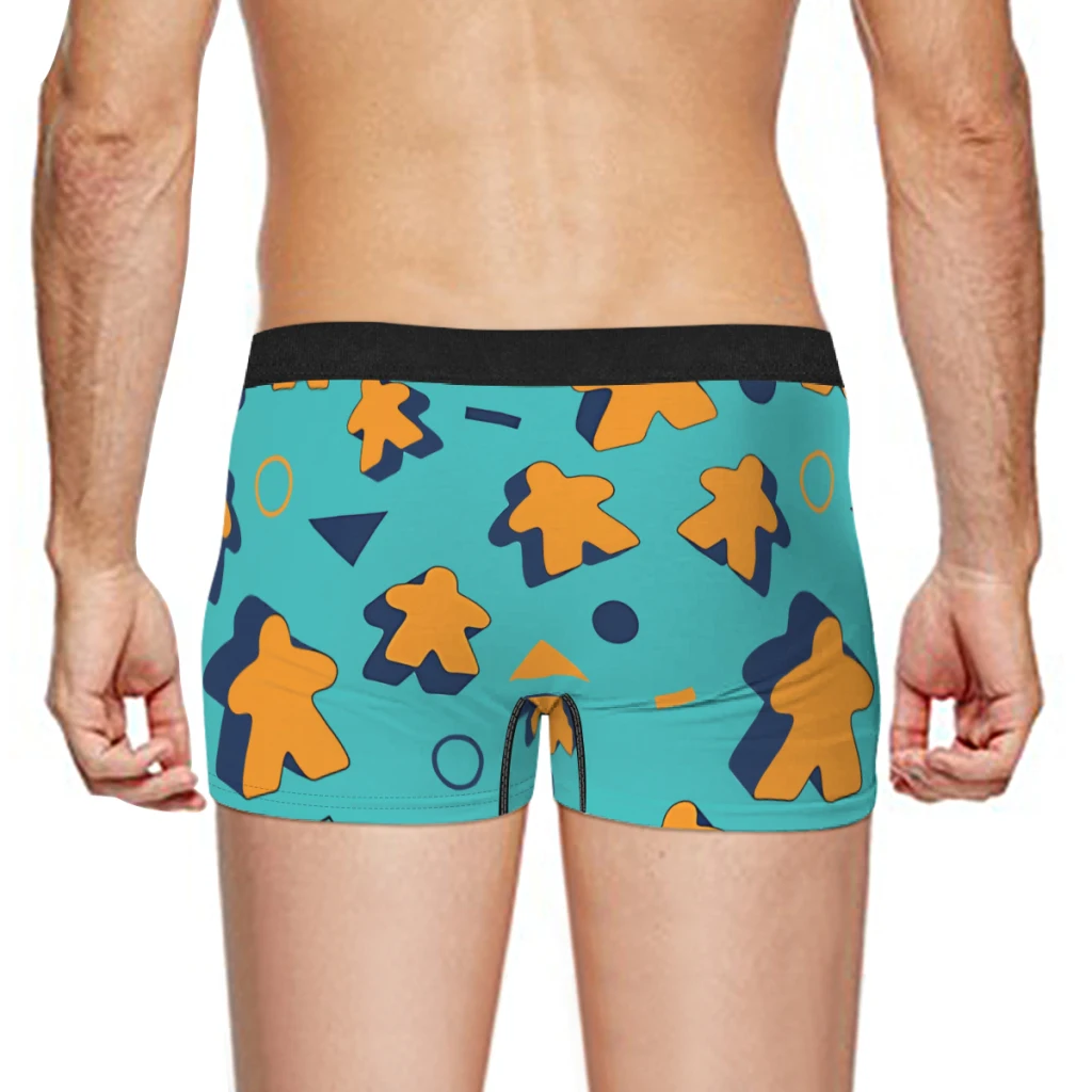 Retro Pattern Meeple Underpants Homme Panties Man Underwear Ventilate Shorts Boxer Briefs