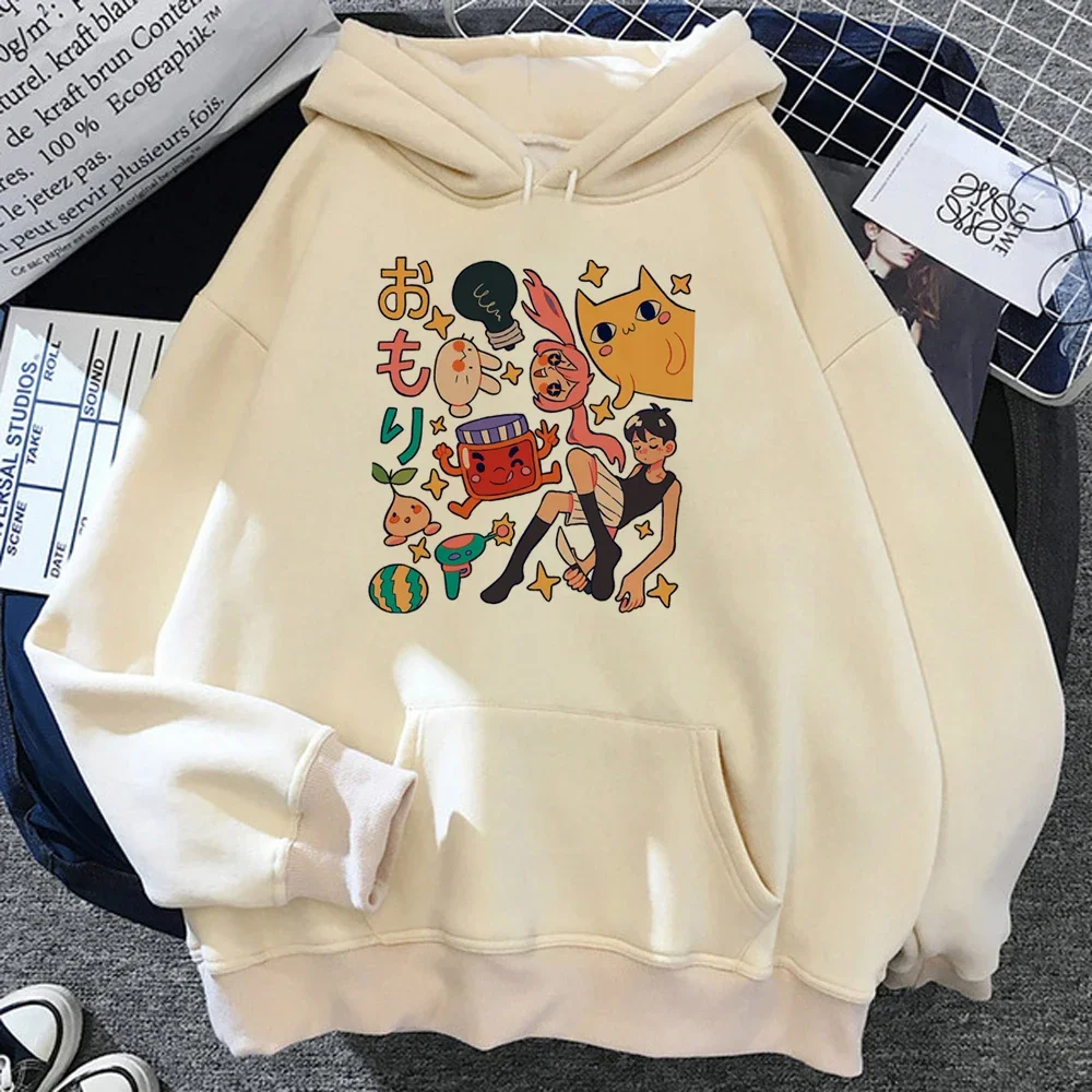 plus size Omori hoodies women 90s streetwear 2023 Korean style Hood pulls female harajuku pulls