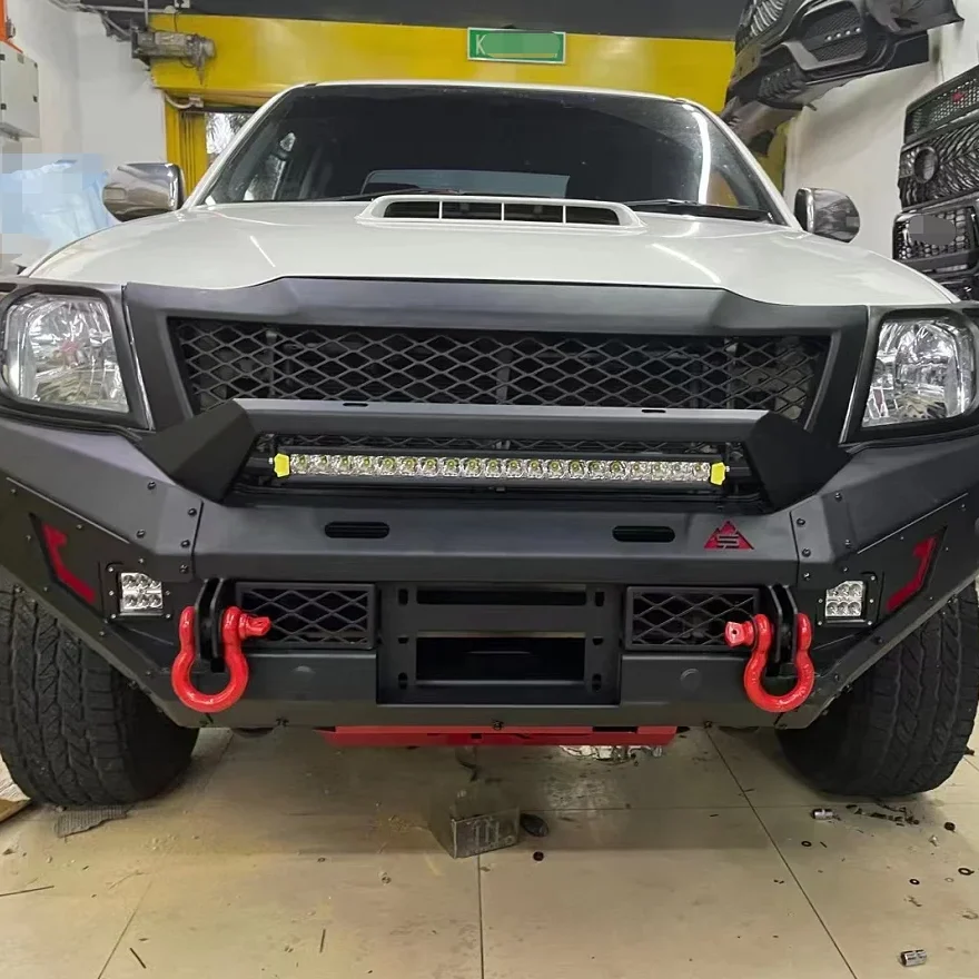 

Car Bumper Front Bumper Iron Bumper Guard For HILUX REVO 2015-2021 Pickup Truck