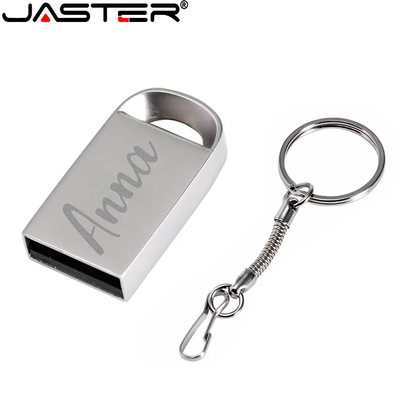

USB флеш-накопитель JASTER с бесплатным логотипом на заказ, 64 ГБ, мини USB 2,0, карта памяти, 32 ГБ, бесплатный брелок, флеш-накопитель 16 ГБ, Водонепроницаемый U-диск 8 ГБ