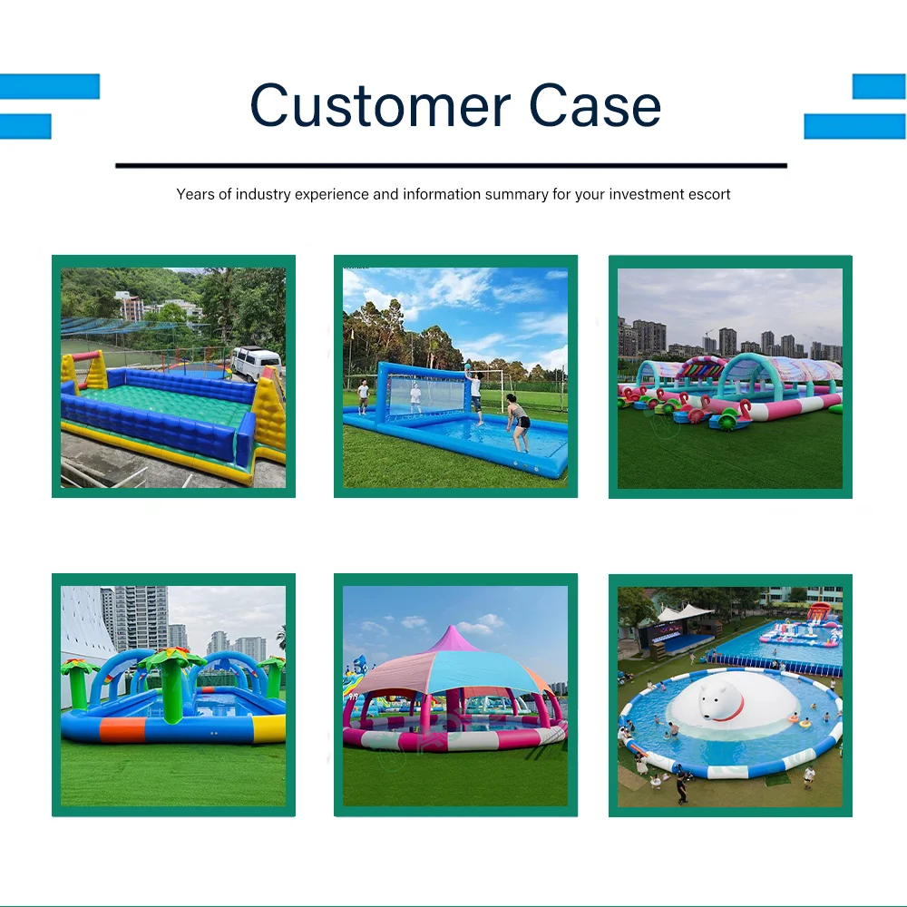 

Custom Rectangular Inflatable Above Ground Blow Up Volleyball Swimming Play Pool In The Family Yard For Sale