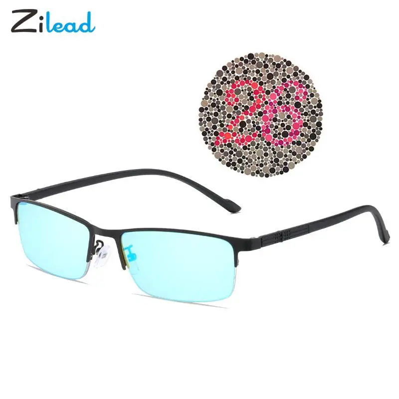 Zilead Red Green Color-blindness Glasses Women Men Color Blind HD Corrective Spectacles TR90 Frame Driver Glasses For Daltonism