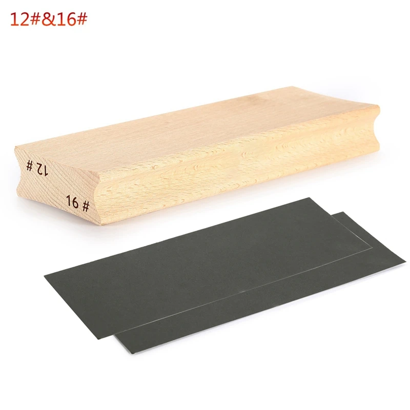 Dual-Purpose Guitar Fretboard Radius Sanding Block, Fret Fretboard Leveling Sanding Block + Sanding Paper