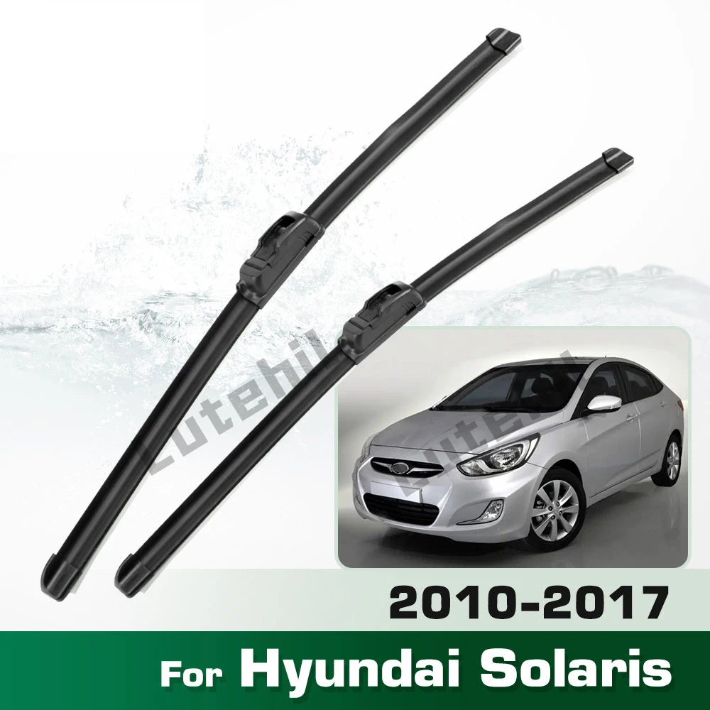 

For Hyundai Solaris 2010-2017 2011 2012 2013 2014 2015 2016 Wiper Front Wiper Blades Windshield Windscreen Window Brush 26"+16"