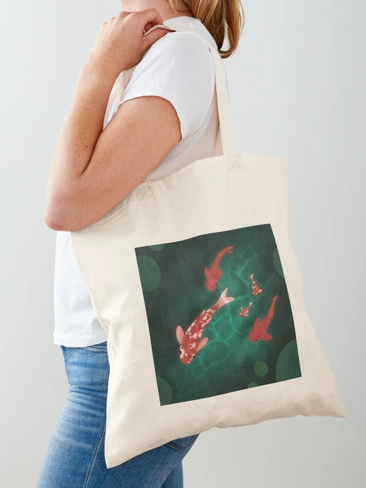 

Fish family swim session Tote Bag Canvas bags luxury women Women's handbag bags woman 2025