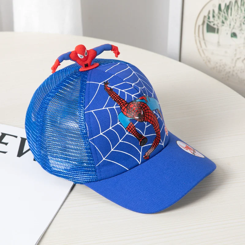 Disney Anime Cute Spiderman Kids Hats For Boys Girls Summer Autumn Baby Baseball Cap Children\'s Hip Hop Sun Hat Child Visor Caps