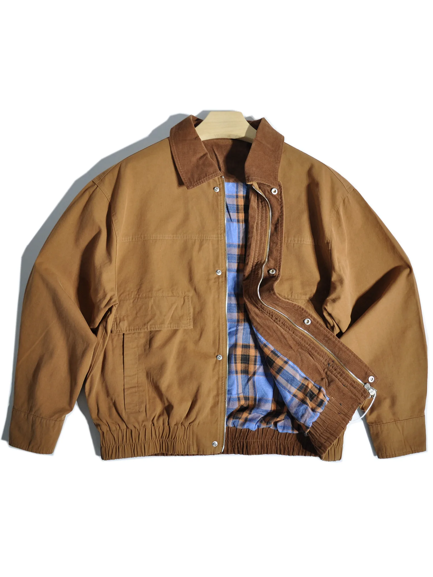 Cappotto in cotone allentato semplice da uomo in stile americano retrò Amikaji Nuovo arrivo