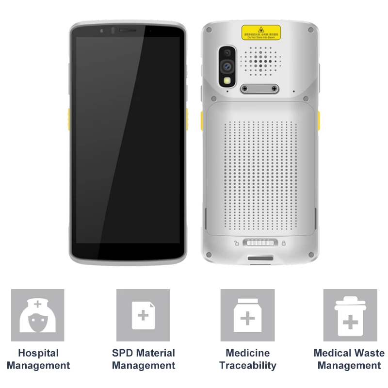 Android 2D QR-code handheld terminal medisch apparaat PDA medische editie antibacteriële PDA Android barcode scanner met NFC