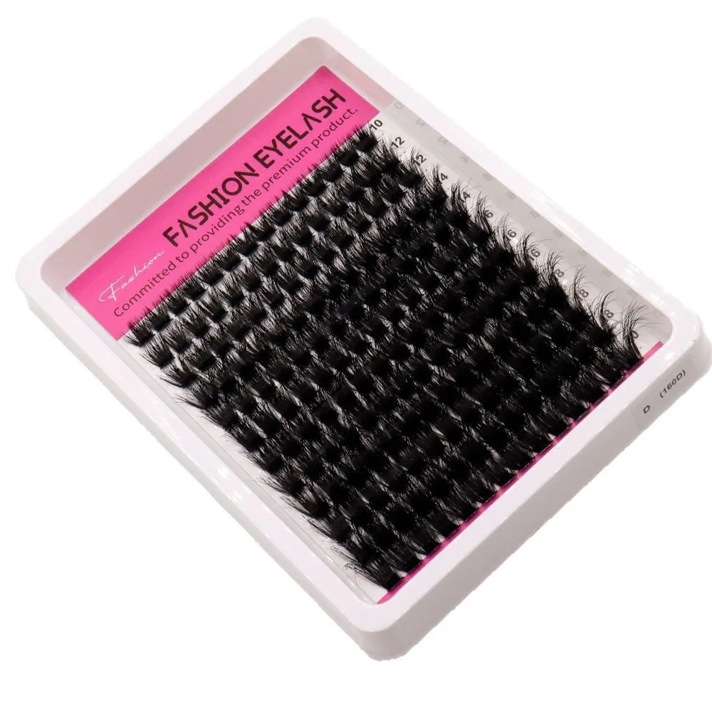 240 ventiladores 192 ventiladores 168 ventiladores 216 ventiladores mezcla 10-20 mm 60D-20D efecto multicapa Combopack grande extensiones de pestañas prefabricadas