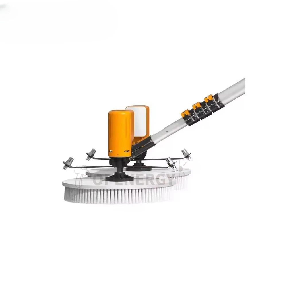 3.5M 5.5M Ac Solar Panel Cleaning Washing Machine Automatic Brush With Double Head Robot Battery High Efficiency PV Cleaner - view 3