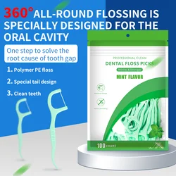 100PCS MINT DENTAL FLOSS FRESH MOUTH Cleaning Tools Floss Set Clean Between Teeth Toothpicks Boxed Dental Floss Picks