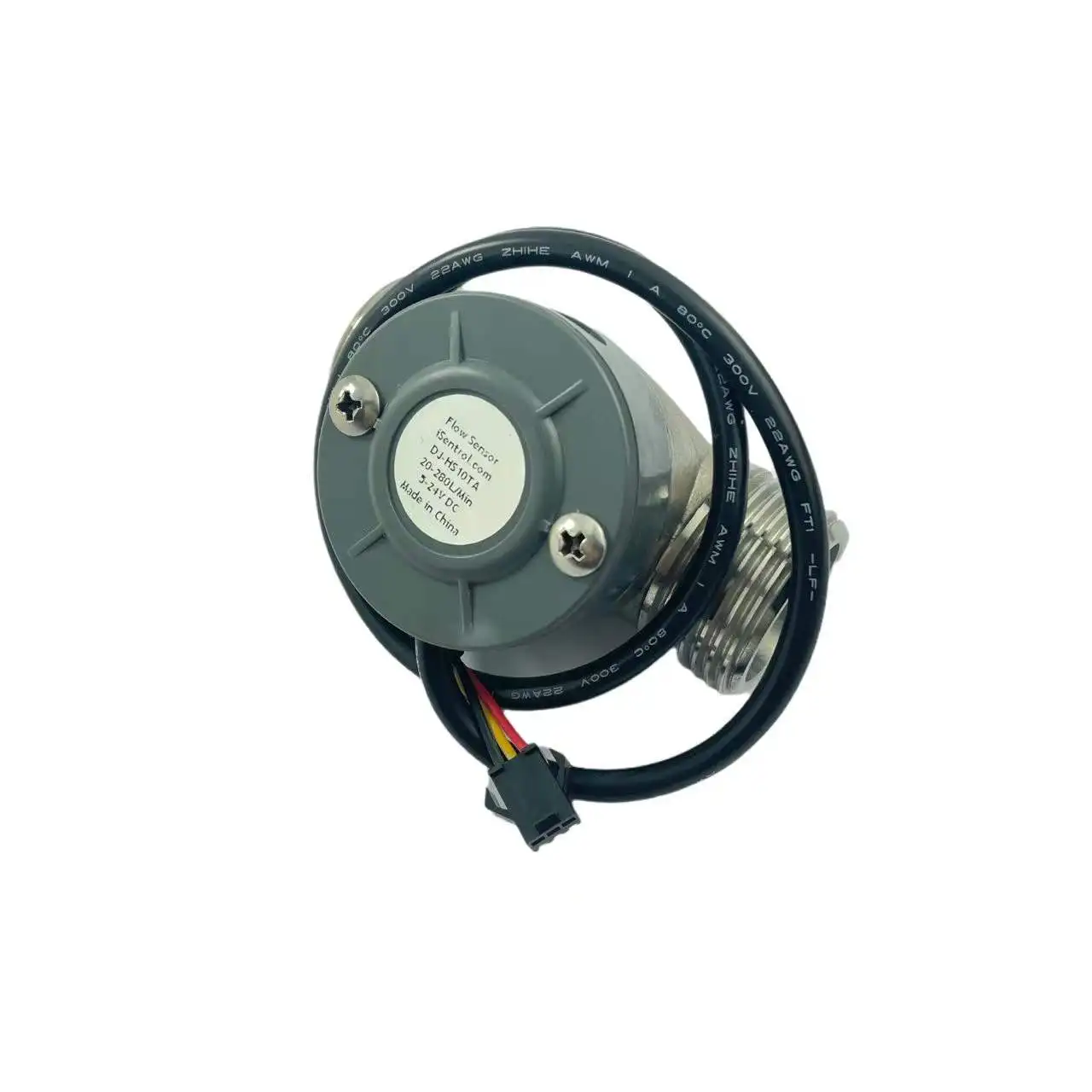 5-24V DJ Serie  Water Flow Sensor SUS304 Stainless Steel Body Ceramics Shaft DN15 DN20 25 DN32 DN50