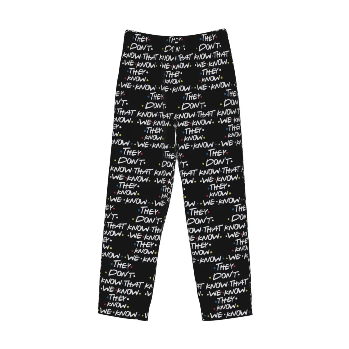 Custom TV Show Friends Printed Pajama Pants Men Sleepwear Sleep Lounge Bottoms with Pockets