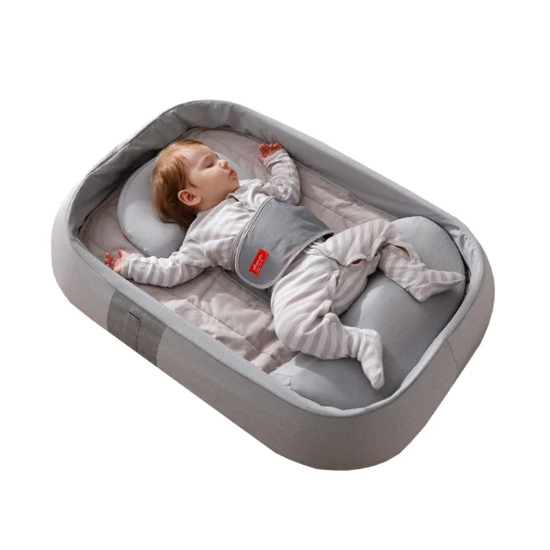 Bassinet Crib Fabric Factory Directly Sleeping Cotton Lounger Folding Kids Cribs Portable New Born Baby Bed Cot Soft Baby Nest