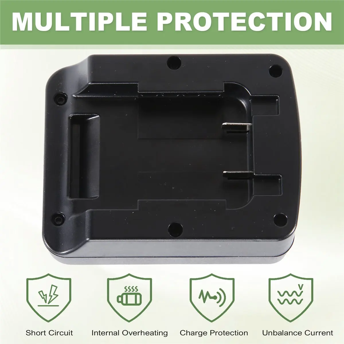 DT81 Upgraded Battery Adapter Converter for Black & Decker 20V to Fein 18V Cordless Tool,Power Tool Battery Converter Black
