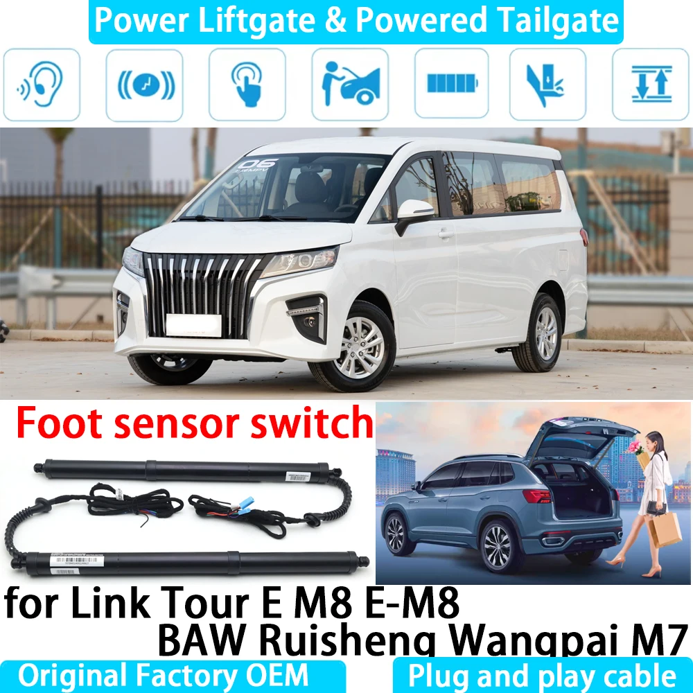 

for Link Tour E M8 E-M8 BAW Ruisheng Wangpai M7 Automatic Electric Power Liftgate Powered Tailgate Strut Tail Gate Lift System