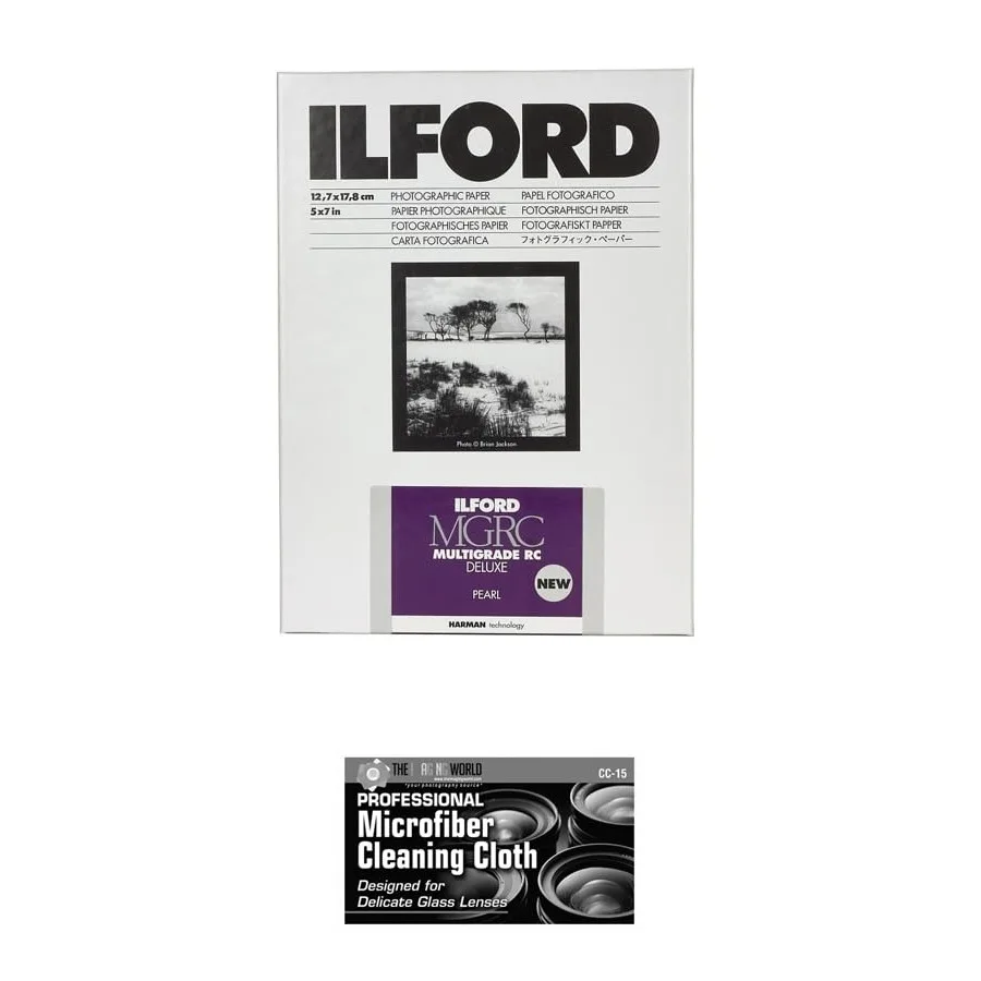 

Бумага Ilford MULTIGRADE RC Deluxe Pearl 5 x 7, 25 листов, с салфеткой из микрофибры для очистки