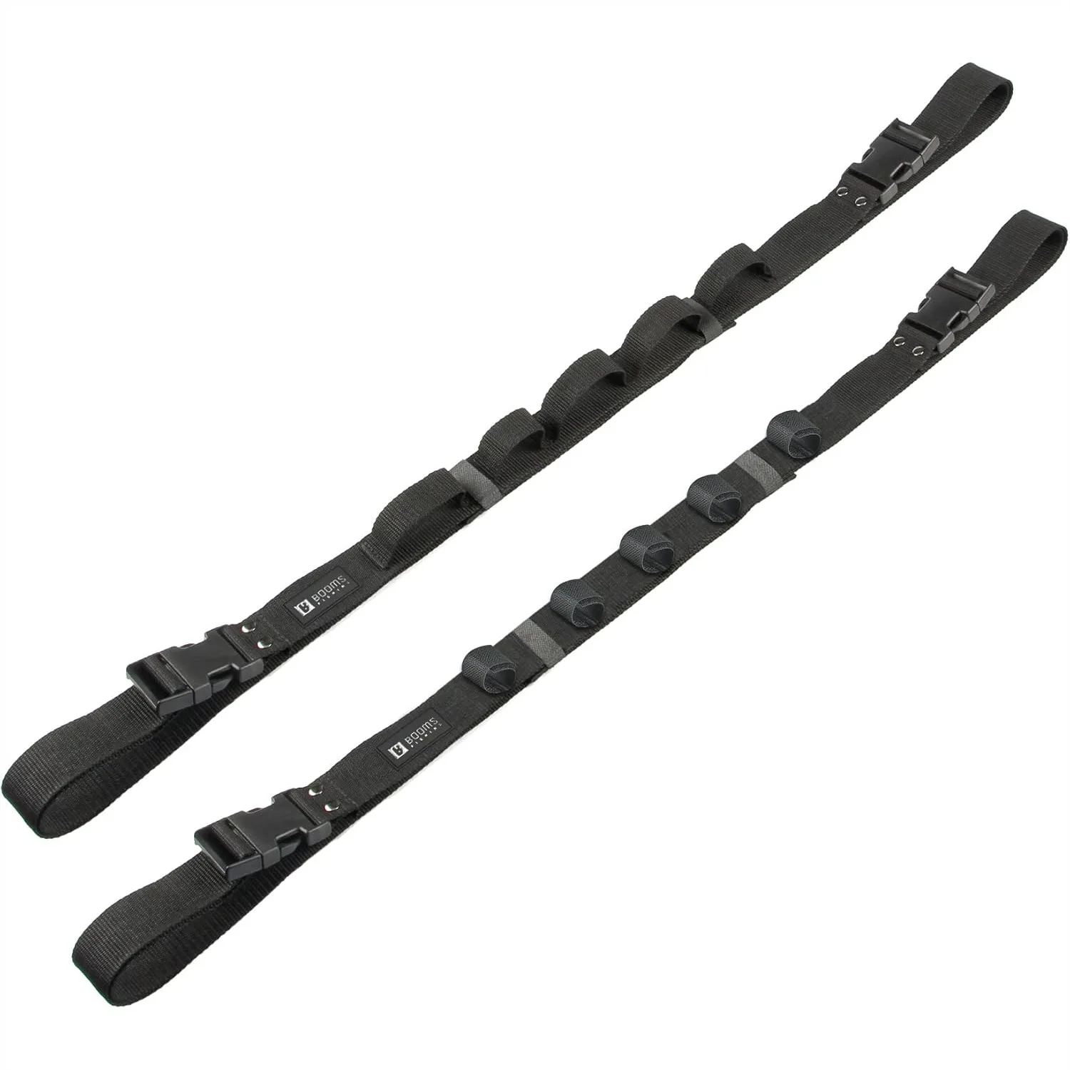 

Vehicle Rod Carrier with Adjustable Straps 31.5-59 inch for Roof Grab Handles, Fishing Pole Roof Rack Holds 5 Rods