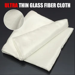 1mx1.27m Flame Retardant Ultra Thin Fiber Glass Fabric Fiberglass Cloth Density High Temperature Resistanc Fireproof DIY Fabric