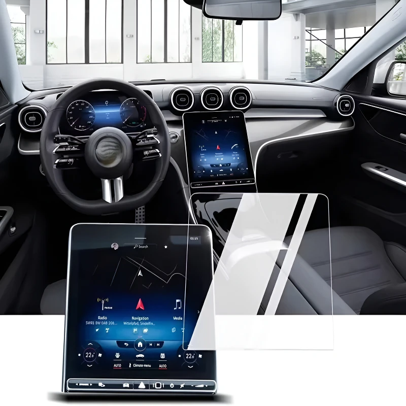 

Для моделей Benz C-Class 2022-2025, защитная пленка из закаленного стекла, автомобильное інформационное радио, GPS-консоль, навигация