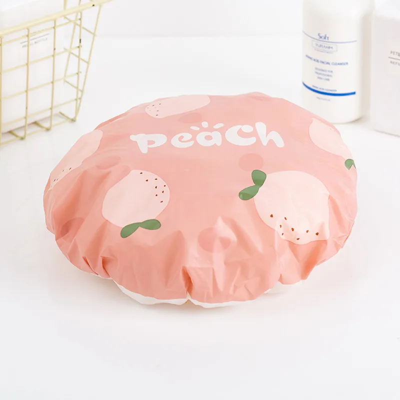 Waterproof Bath Hat Thickened Waterproof and Oil Fume Cap Women Spa Hair Salon Supplies Shower Cap Bathroom Accessories