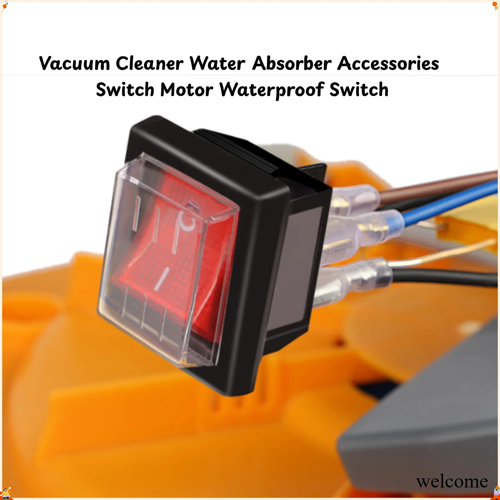 Industrial Vacuum Caner Replacement Motor Switch Waterproof Switch High Quality for Vacuum Cleaner Water Extractor