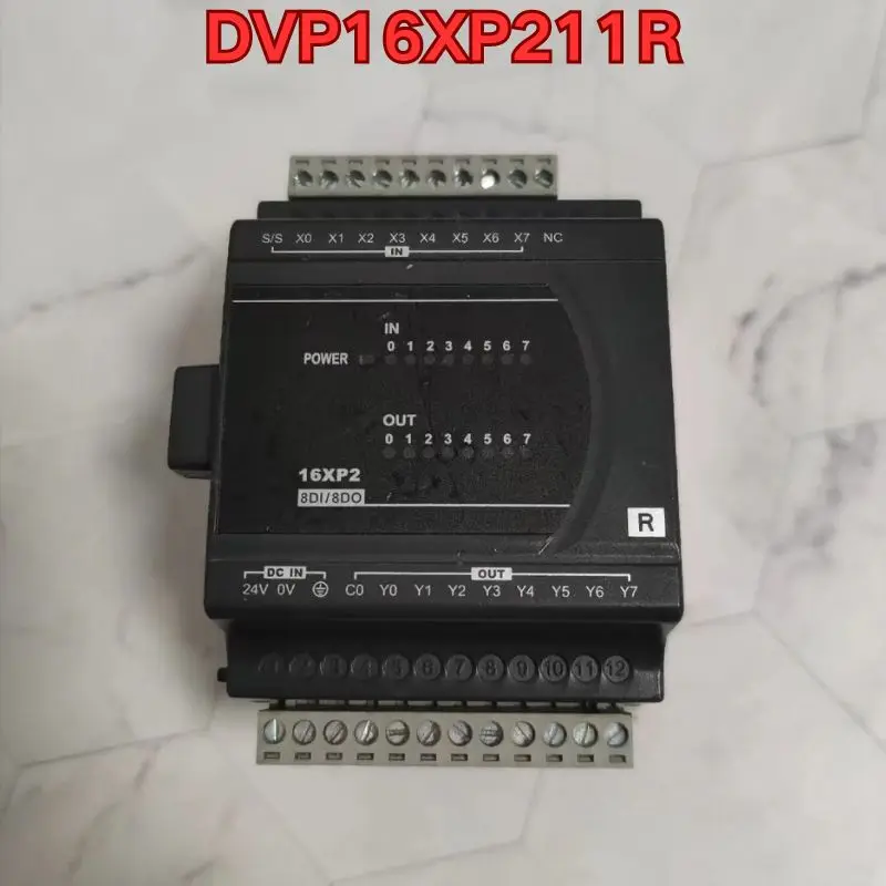 

Second-hand PLC module DVP16XP211R function test is normal