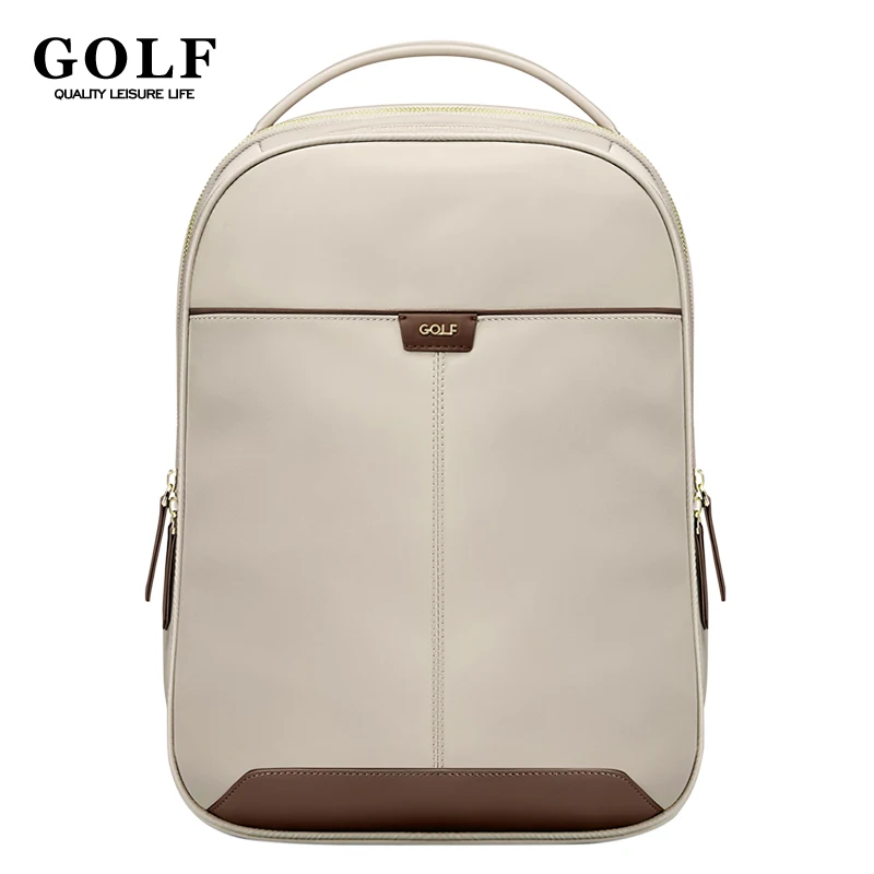 GOLF Backpacks Woman Elegant Women's Urban Backpack Khaki 14 inches Laptop Business Travel Back Bag Ladies Aesthetic Waterproof