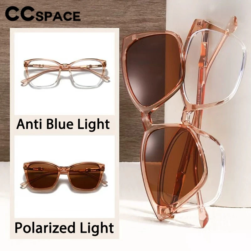 New New Magnetic Clip On Myopia Glasses With Polarized Sunglasses Lenses Women Prescription Glasses Outdoor Anti-UV Sunglasses - Aliexpress Deal